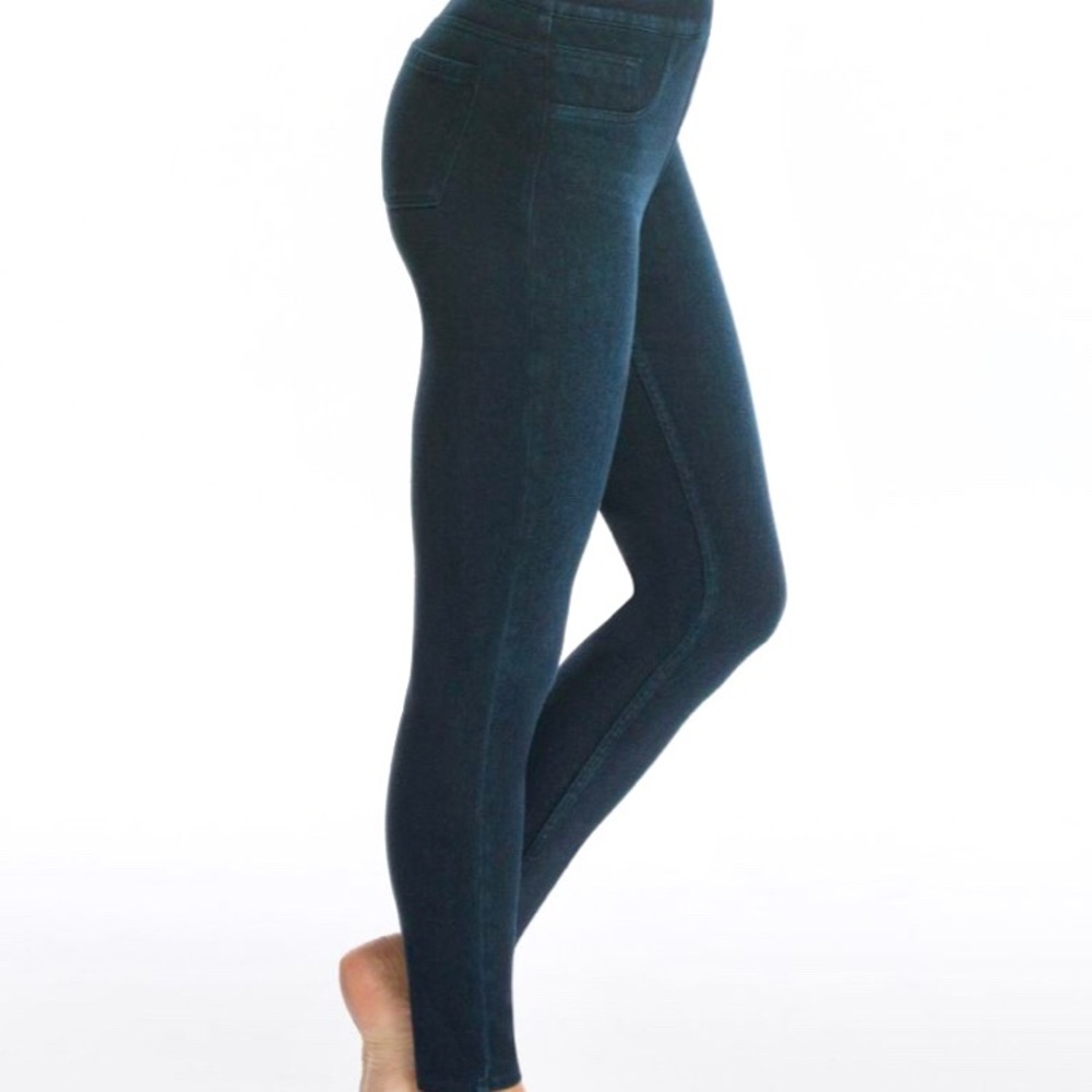 NWT Spanx Jean-Ish Ankle Legging Twilight Rinse XL